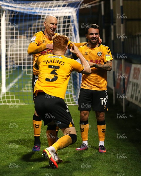 121121 - Hartlepool United v Newport County - EFL SkyBet League 2 - Newport County's Dom Telford celebrates after scoring
