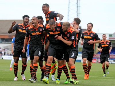 270816 - Hartlepool United vs Newport County - SkyBet League 2 -Jon Parkin goal celebration