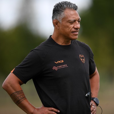 060925 - Hartpury College v Dragons RFC - Preseason Friendly - Dragons head coach, Filo Tiatia