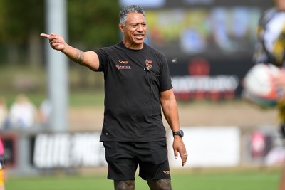 060925 - Hartpury College v Dragons RFC - Preseason Friendly - Dragons head coach, Filo Tiatia