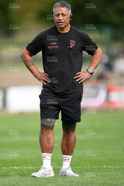 060925 - Hartpury College v Dragons RFC - Preseason Friendly - Dragons head coach, Filo Tiatia