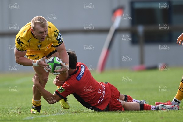 060925 - Hartpury College v Dragons RFC - Preseason Friendly - Tinus De Beer of Dragons