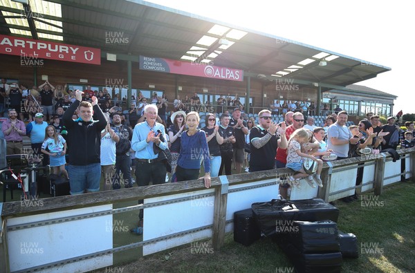 040921 - Hartpury University RFC v Ospreys, Pre-season Friendly - Ospreys fans applaud the team at the end of the match