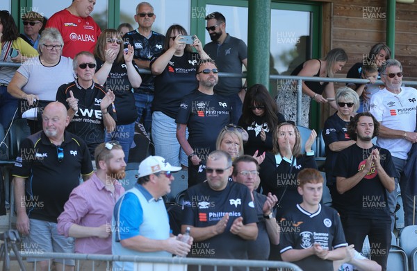 040921 - Hartpury University RFC v Ospreys, Pre-season Friendly - Ospreys fans applaud the players at the end of the match