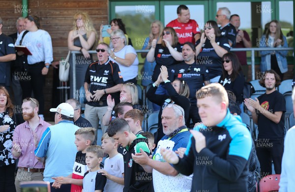 040921 - Hartpury University RFC v Ospreys, Pre-season Friendly - Ospreys fans applaud the players at the end of the match