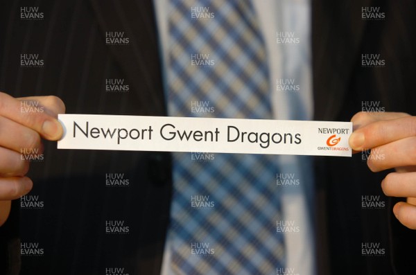 20.06.07 - Heineken Cup 2007/2008 Draw - The Newport-Gwent Dragons slip of paper which was used during the draw for the 2007/2008 Heineken Cup 