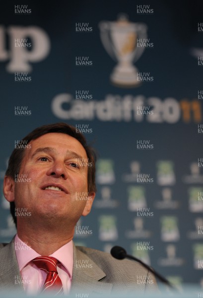 17.05.10 - Heineken Cup Press Conference - WRU Group Chief Executive Roger Lewis after the announcement that the Heineken Cup Final 2011 will be held at Cardiff's Millennium Stadium. 