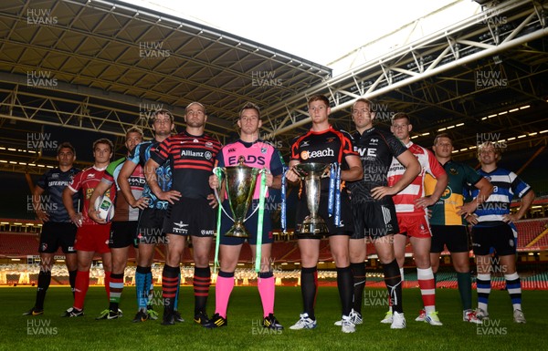 300913 - Heineken Cup Launch -Heineken Cup and Amlin Challenge Cup captains pose for pictures