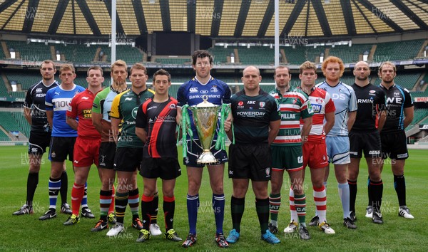 31.10.11 - Heineken Cup Launch - Al Kellock(Glasgow), Stuart Hooper(Bath), Matthew Rees(Scarlets), Chris Robshaw(Harlequins), Dylan Hartley(Northampton), Greig Laidlaw(Edinburgh), Shane Horgan(Leinster), Clarke Dermody(London Irish), Geordan Murphy(Leicester), Luke Narraway(Gloucester), Paul Tito(Cardiff Blues), Steve Borthwick(Saracens) and Alun Wyn Jones(Ospreys) attend the Heineken Cup Launch. 