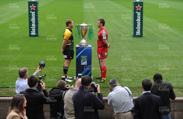 31.10.11 - Heineken Cup Launch - Dylan Hartley(Northampton) and Matthew Rees(Scarlets) attend the Heineken Cup Launch. 