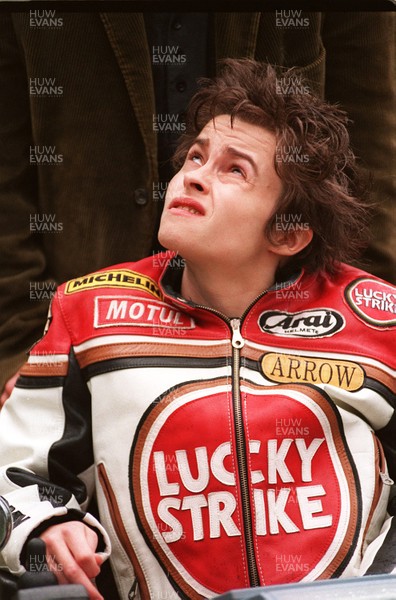 180697 - Helena Bonham-Carter during filming of The theory of flight in Merthyr Tydfil