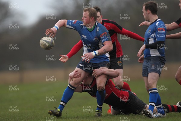 170413 - Heol-y-Cyw v Rhydyfelin, SWALEC League Div 1 East - Heol-y-Cyw captain Adam O'Driscoll