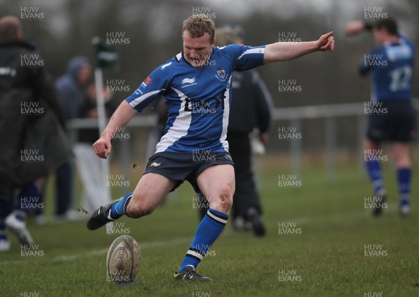 170413 - Heol-y-Cyw v Rhydyfelin, SWALEC League Div 1 East - Heol-y-Cyw (blue and white) take on Rhydyfelin in the SWALEC League