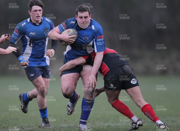 170413 - Heol-y-Cyw v Rhydyfelin, SWALEC League Div 1 East - Heol-y-Cyw (blue and white) take on Rhydyfelin in the SWALEC League