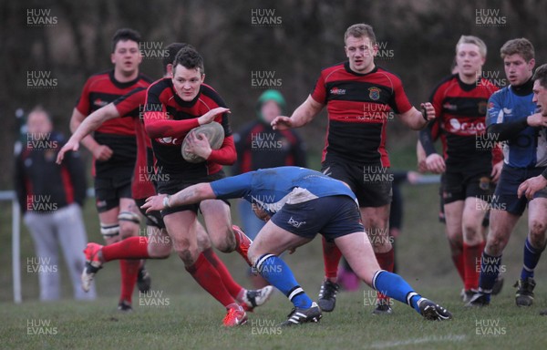 170413 - Heol-y-Cyw v Rhydyfelin, SWALEC League Div 1 East - Heol-y-Cyw (blue and white) take on Rhydyfelin in the SWALEC League