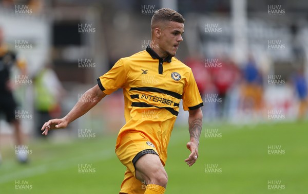 210718 - Hereford FC v Newport County - Pre Season Friendly - Tyler Forbes of Newport