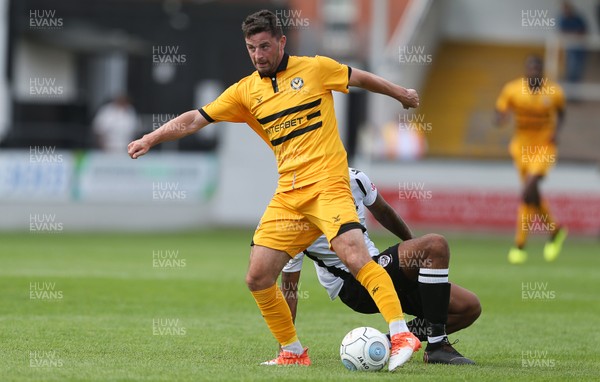 210718 - Hereford FC v Newport County - Pre Season Friendly - Padraig Amond of Newport County goes on to score a goal