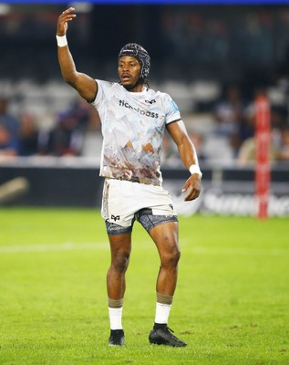 090525 - Hollywoodbets Sharks v Ospreys - United Rugby Championship - Daniel Kasende of the Ospreys