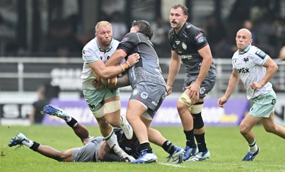 260926 - Hollywoodbets Sharks v Ospreys - United Rugby Championship - Ross Moriarty of Ospreys