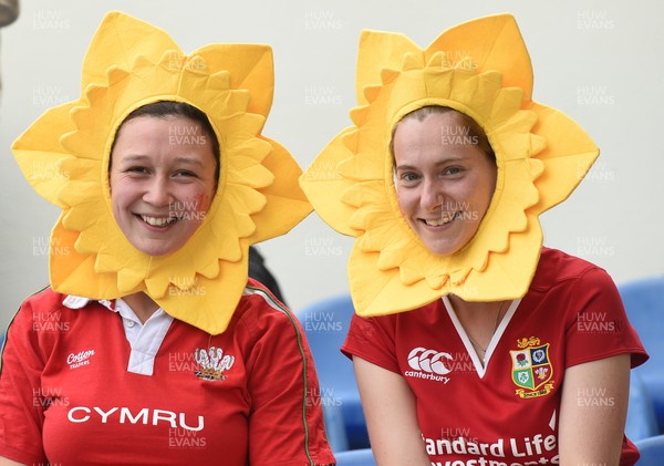 Hong Kong v Wales - 2017 Women's Rugby World Cup Pool A - Welsh supporters Josie Maidment and Jenny Watton from Narberth