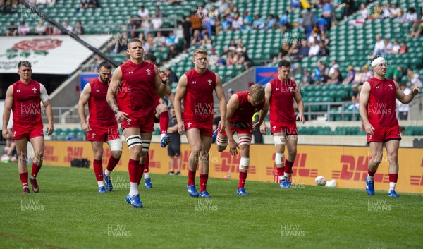 260519 - Wales v Japan - HSBC London Sevens -   Wales team training before the game 