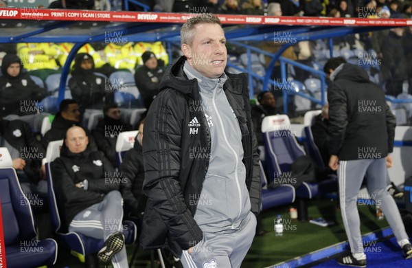 120220 - Huddersfield Town v Cardiff City - Sky Bet Championship - Manager Neil Harris of Cardiff before the match 