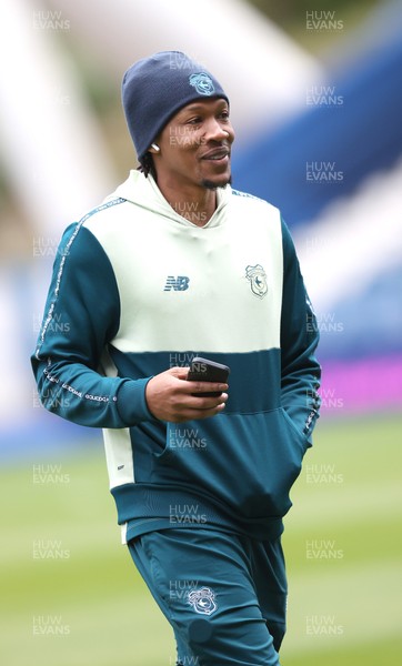 140426 - Huddersfield Town v Cardiff City - Sky Bet League 1 - Gabriel Osho of Cardiff