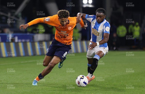 140426 - Huddersfield Town v Cardiff City - Sky Bet League 1 - Omari Kellyman of Cardiff and Bali Mumba of Huddersfield