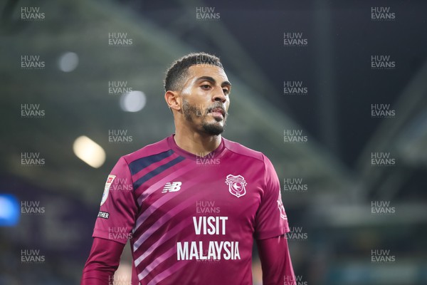 241022 - Huddersfield Town v Cardiff City - Sky Bet Championship - Karlan Grant of Cardiff