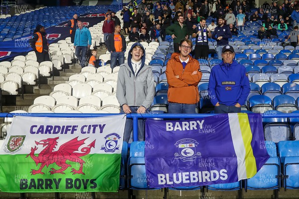 241022 - Huddersfield Town v Cardiff City - Sky Bet Championship - Cardiff fans 