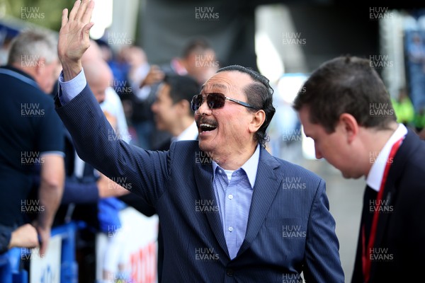 250818 - Huddersfield Town v Cardiff City - Premier League - Cardiff City owner Vincent Tan meets fans before the match