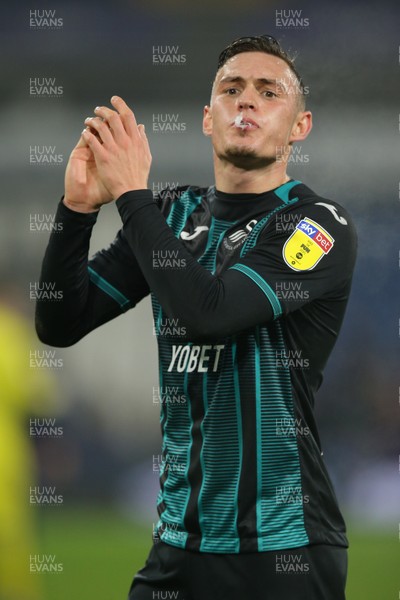 261119 - Huddersfield Town v Swansea City - Sky Bet Championship -  Connor Roberts  of Swansea