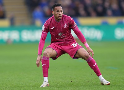 100224 - Hull City v Swansea City - Sky Bet Championship - Ronald of Swansea