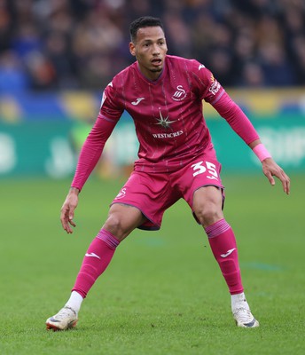 100224 - Hull City v Swansea City - Sky Bet Championship - Ronald of Swansea