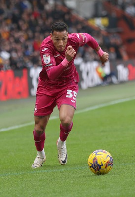 100224 - Hull City v Swansea City - Sky Bet Championship - Ronald of Swansea