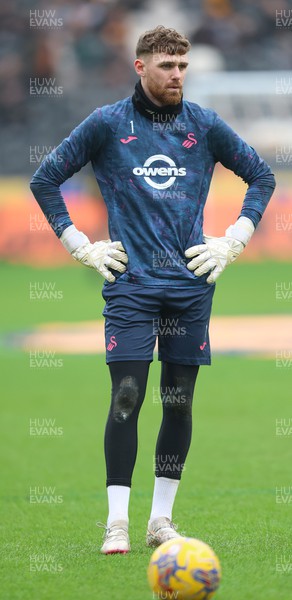 100224 - Hull City v Swansea City - Sky Bet Championship - Goalkeeper Andy Fisher  of Swansea