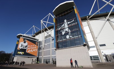 240126 - Hull City v Swansea City - Sky Bet Championship - A general view of MKM stadium