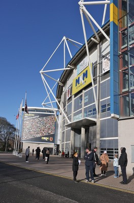 240126 - Hull City v Swansea City - Sky Bet Championship - A general view of MKM stadium