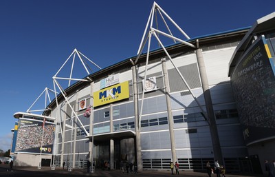 240126 - Hull City v Swansea City - Sky Bet Championship - A general view of MKM stadium