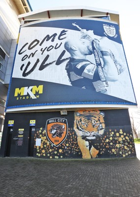 240126 - Hull City v Swansea City - Sky Bet Championship - A general view of MKM stadium
