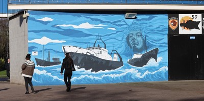 240126 - Hull City v Swansea City - Sky Bet Championship - A general view of MKM stadium