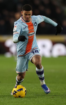 240126 - Hull City v Swansea City - Sky Bet Championship - Gustavo Nunes of Swansea