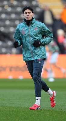 240126 - Hull City v Swansea City - Sky Bet Championship - Marko Stamenic of Swansea