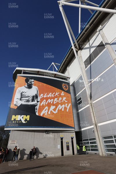 240126 - Hull City v Swansea City - Sky Bet Championship - A general view of MKM stadium