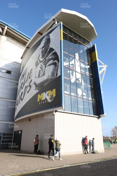 240126 - Hull City v Swansea City - Sky Bet Championship - A general view of MKM stadium