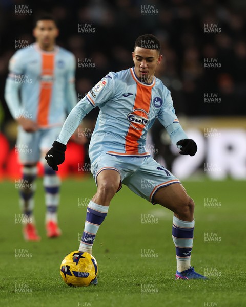240126 - Hull City v Swansea City - Sky Bet Championship - Gustavo Nunes of Swansea