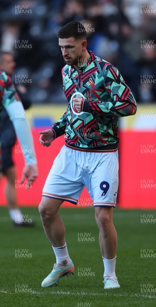240126 - Hull City v Swansea City - Sky Bet Championship - Zan Vipotnik of Swansea