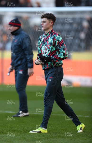 240126 - Hull City v Swansea City - Sky Bet Championship - Bobby Wales of Swansea