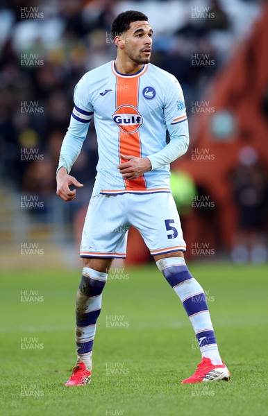 240126 - Hull City v Swansea City - Sky Bet Championship - Ben Cabango of Swansea