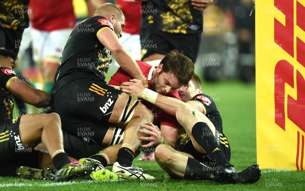 270617 - Hurricanes v British & Irish Lions - Iain Henderson of British & Irish Lions is stopped short of the line